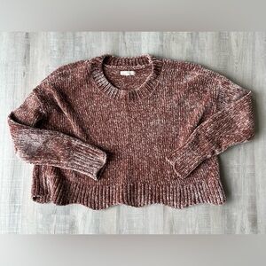 L.A. HEARTS Rose Colored Long Sleeve Crew Neck Plush Sweater Size Small